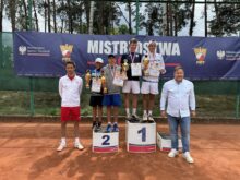 Mateusz Doliński - Mistrz Polski w grze podwójnej, kategoria. młodziki.