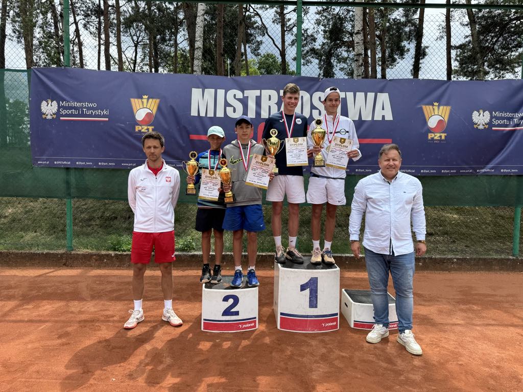 Mateusz Doliński - Mistrz Polski w grze podwójnej, kategoria. młodziki.