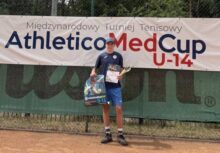Mateusz Doliński z nagrodami na Athletico MedCup U-14 2025 w Bydgoszczy - III miejsce (brązowy medal w singlu i deblu)